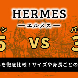 バーキン25と30の使い勝手を徹底比較！サイズや身長ごとの違いを解説