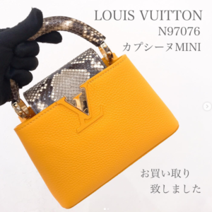 【質屋かんてい局松前R56号店】LOUIS VUITTON(ルイヴィトン)から超高級！エキゾチックレザーを使用したカプシーヌMINIをお買取り致しました！