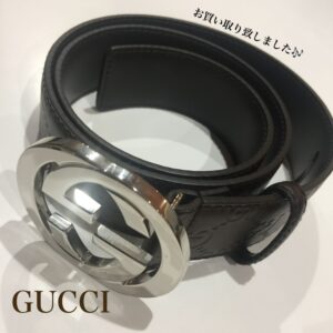 【質屋かんてい局店】でGUCCI(グッチ)のベルトをお買取致しました！