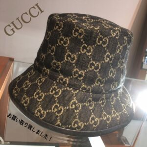 【質屋かんてい局松山久万ノ台店】GUCCI(グッチ)のバケットハットをお買取致しました！