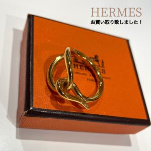 【質屋かんてい局松山久万ノ台店】でHERMES(エルメス)のスカーフリングをお買取致しました！