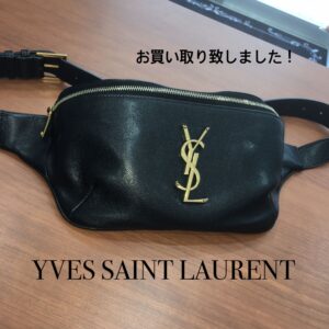 【質屋かんてい局朝生田店】でYVES SAINT LAURENT(イヴサンローラン)ベルトバッグをお買取致しました！