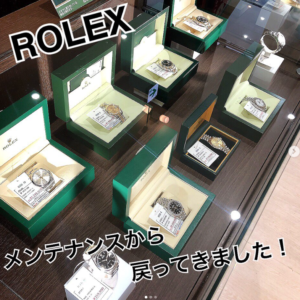 【質屋かんてい局松前R56号店】メンテナンスからROLEXがたくさん返ってきましたー！